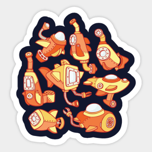 Sunny Submarines Sticker